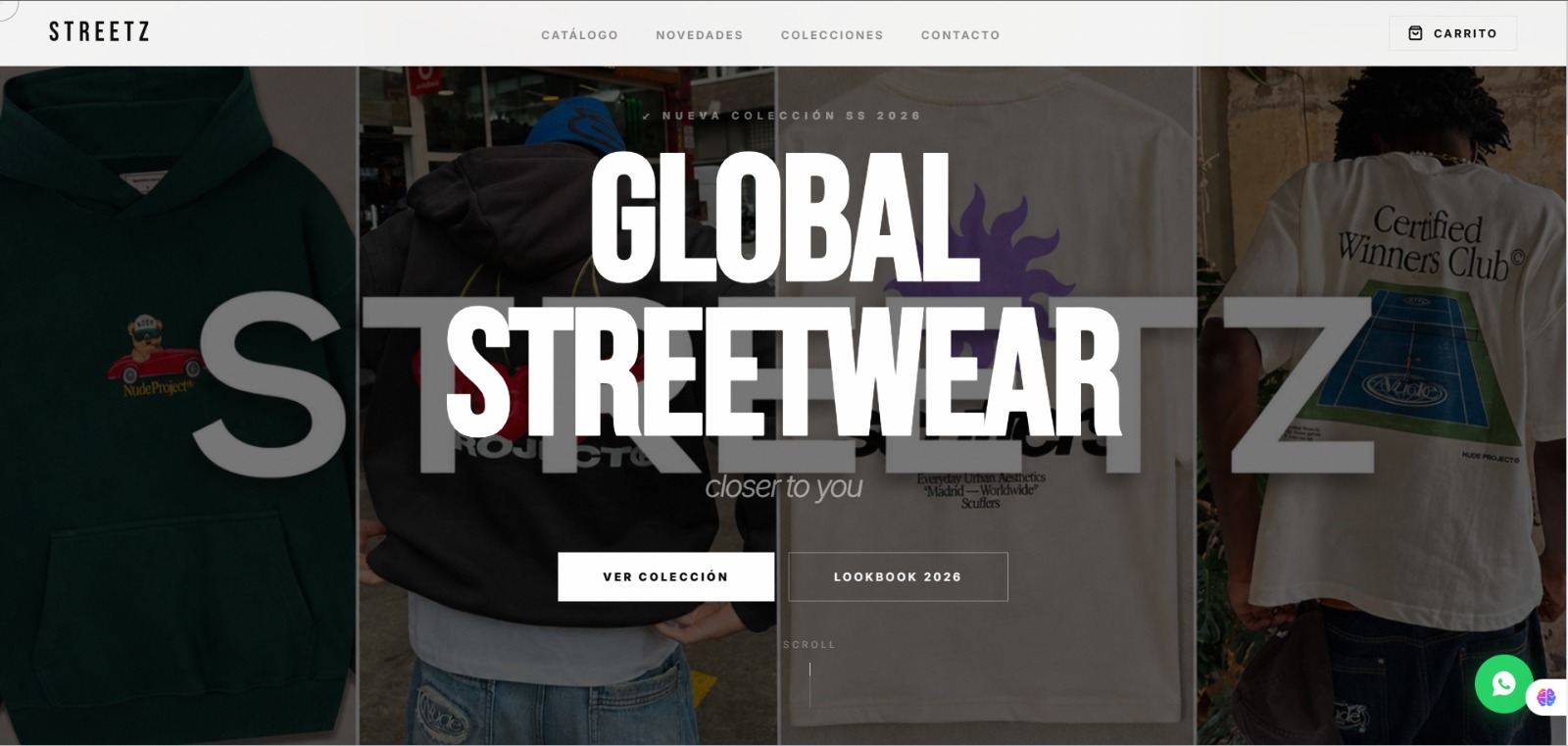 Tienda online Streetz Ec — Marketplace de ropa con compra directa